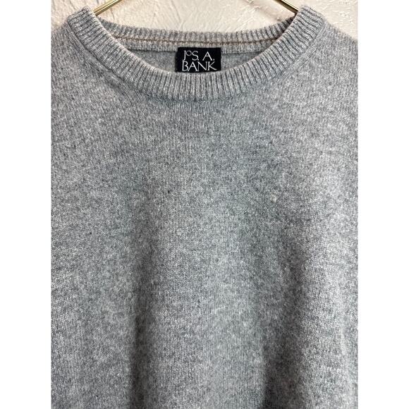 Jos A Bank Executive Collection Gray Lambs Wool Sweater Minimalist Mens Size XL - Picture 1 of 5